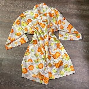 Citrus orange lemon lime fruit kimono